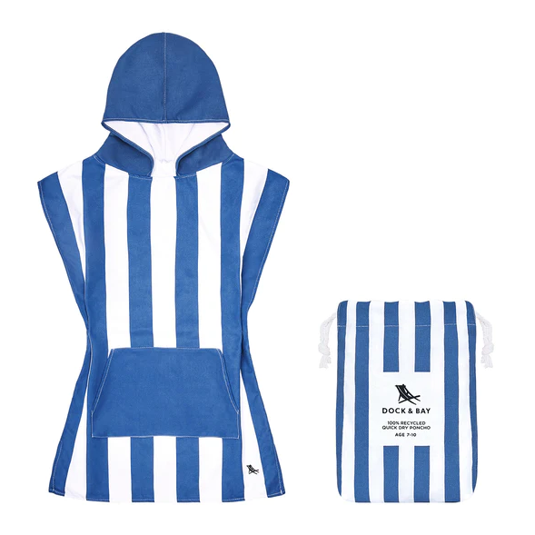 Kids Poncho - Cabana - Whitsunday Blue Gifts Dock & Bay
