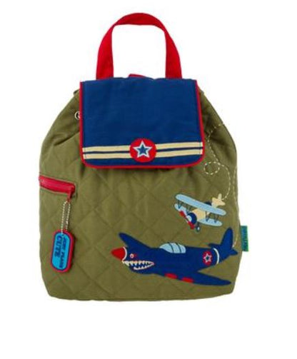 Small Quilted Backpack Kids Backpacks + Bags Stephen Joseph Airplane  