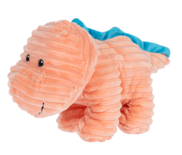 8" Rumples Dino with Rattle - Orange Gifts Baby Ganz