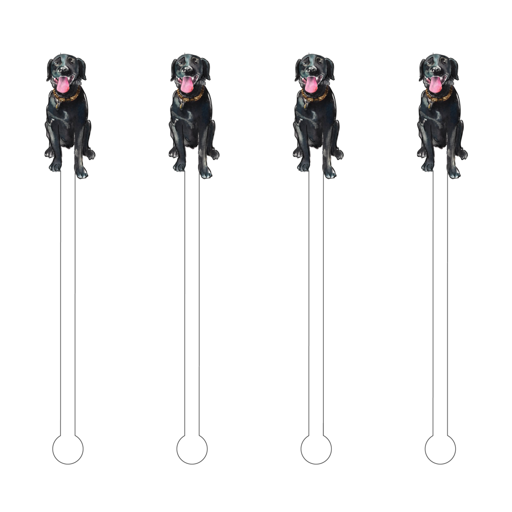 Black Lab Acrylic Sticks Gifts Acrylic Sticks