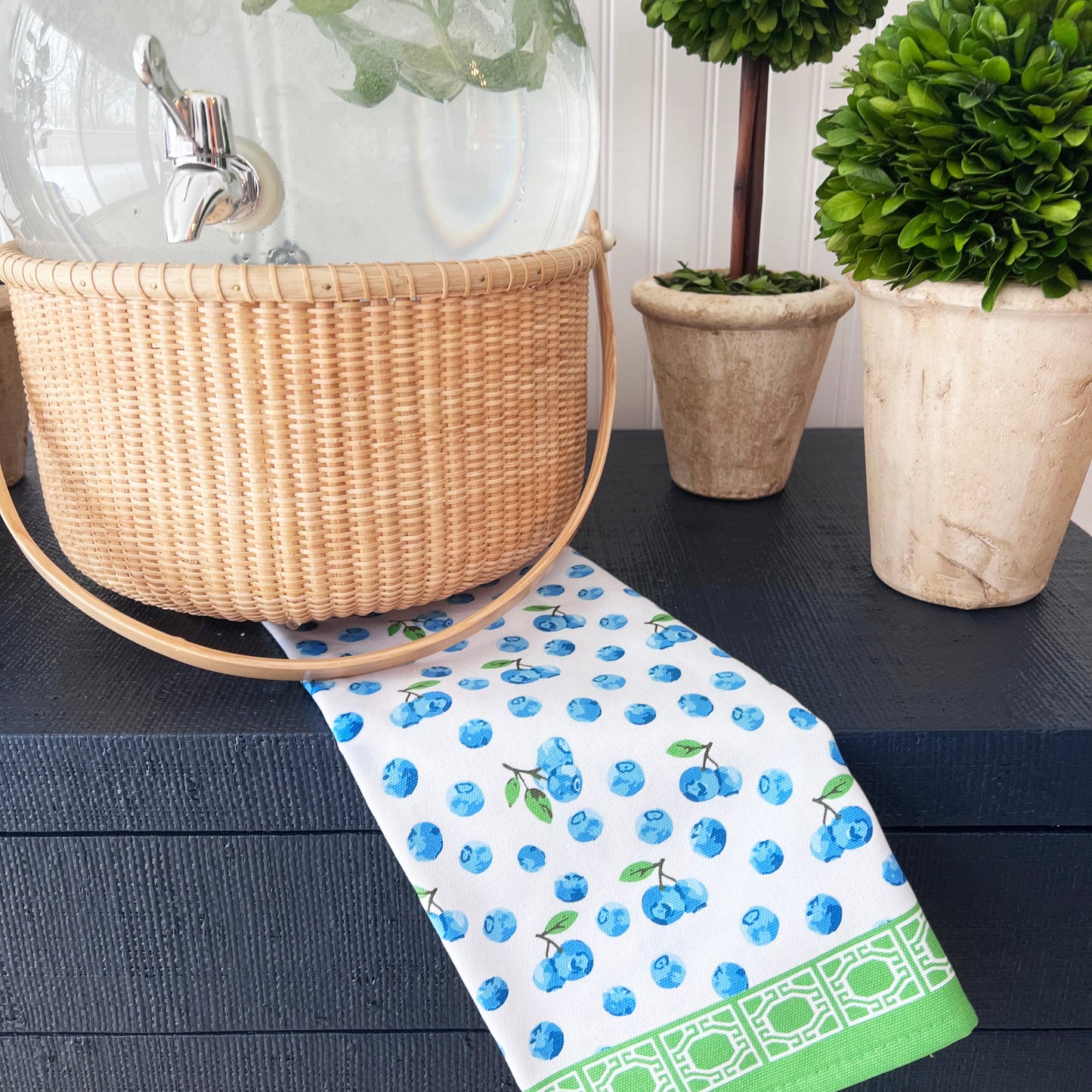 Blueberries Cotton Tea Towel Gifts WH Hostess