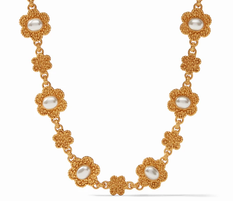 Colette Statement Necklace Gold Pearl Women's Jewelry Julie Vos