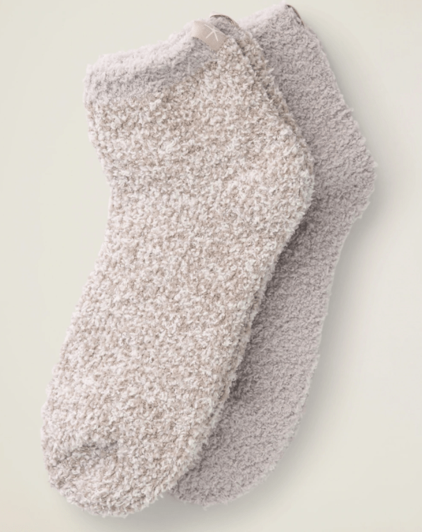 CozyChic 2 Pair Tennis Sock Set - OysterMulti Misc Accessories Barefoot Dreams