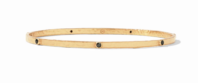 Crescent Bangle Obsidian Black - Medium Women's Jewelry Julie Vos