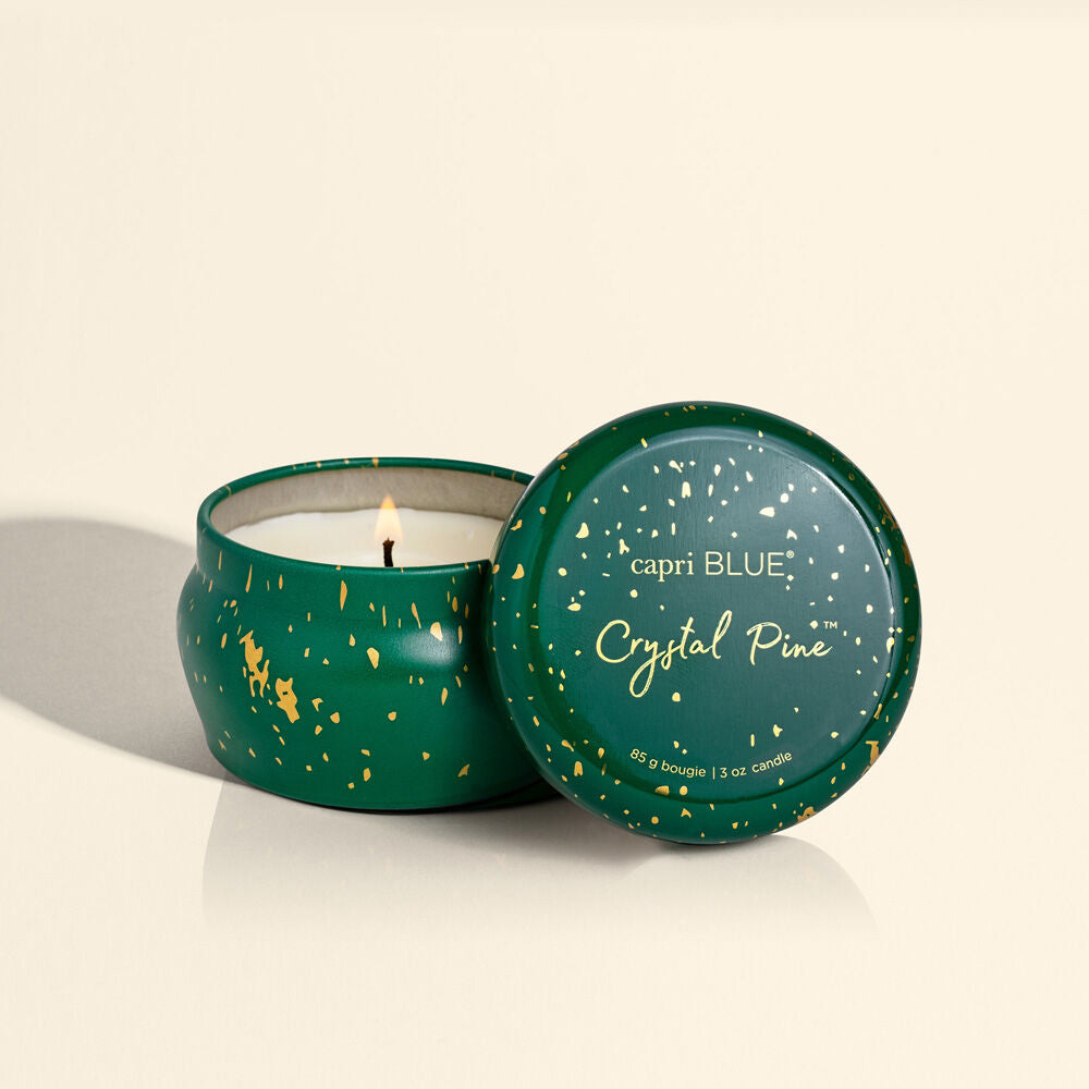 3 oz Glimmer Mini Tin - Crystal Pine Gifts Capri Blue