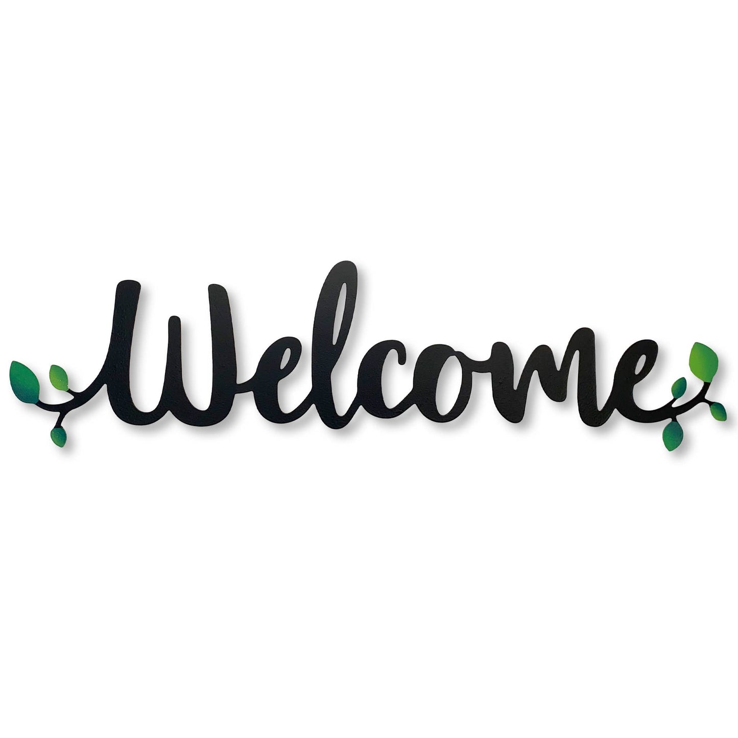 "Welcome" Magnetic Word w/ Greenery - Black Gifts Roeda Studio