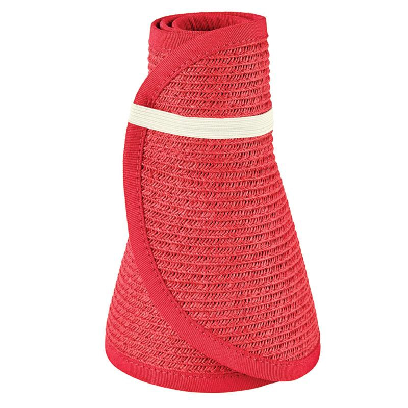 Womens Ultrabraid Large Brim Visor - Red Women's Accessories San Diego Hat Company