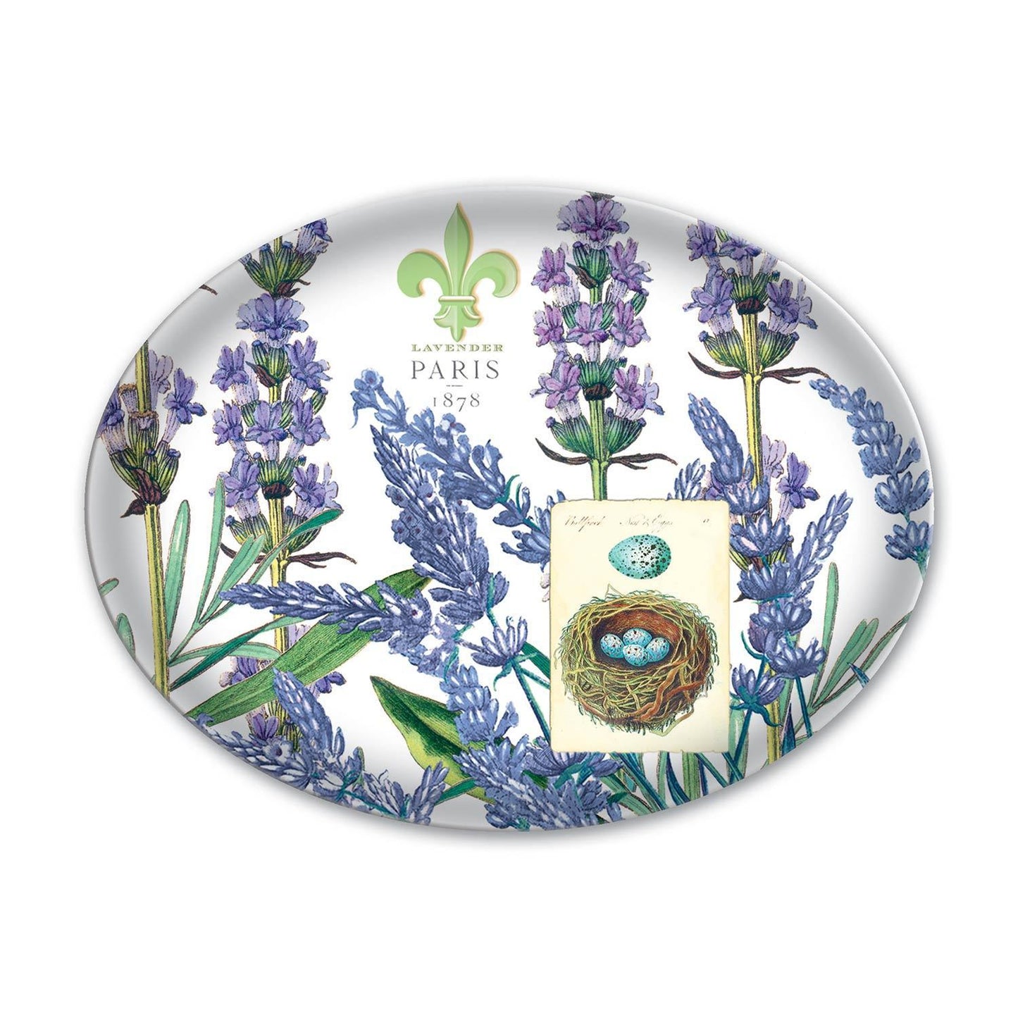 Lavender Rosemary Glass Soap Dish Gifts Michel Design Works