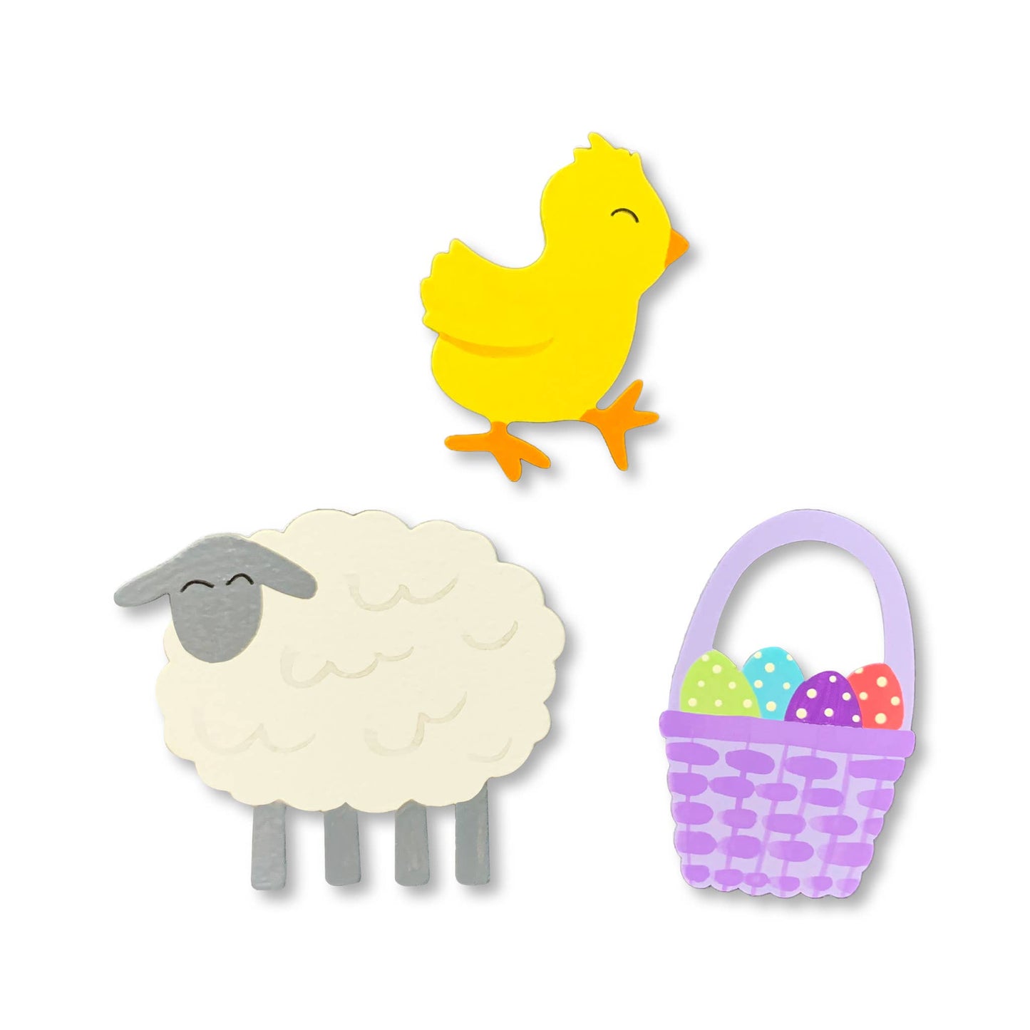 Easter w/ Lamb Magnets S/3 Gifts Roeda Studio
