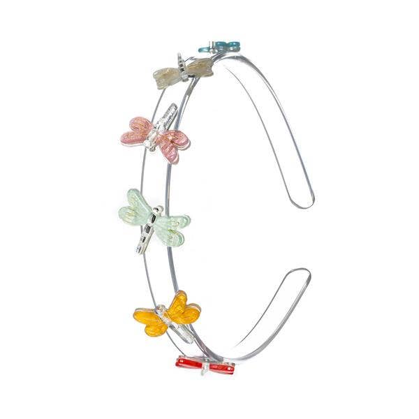 Dragonflies Satin Pastel Color Headband Gifts Lilies & Roses