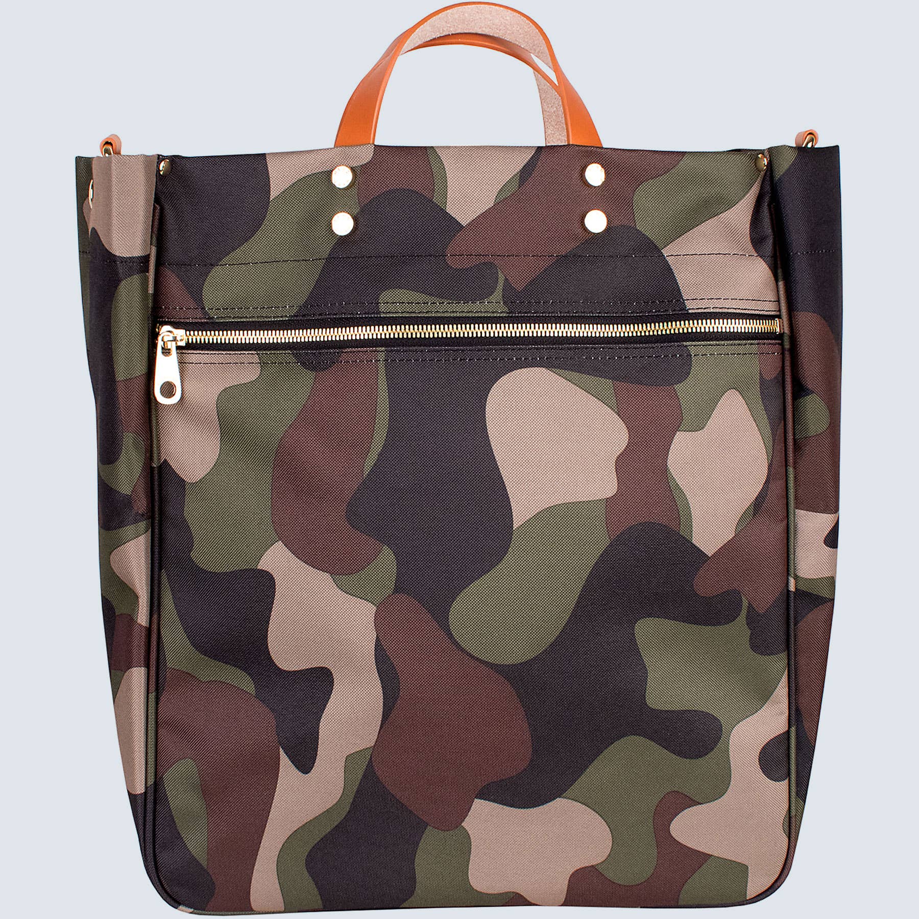 Leather clearance camo tote