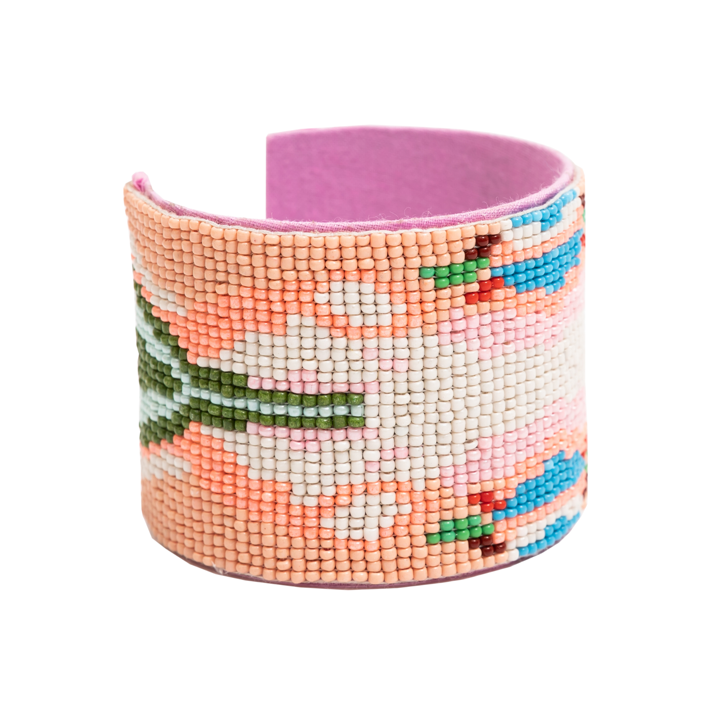 Under the Sea Orange Beaded Cuff Bracelet Women's Jewelry Laura Park Designs