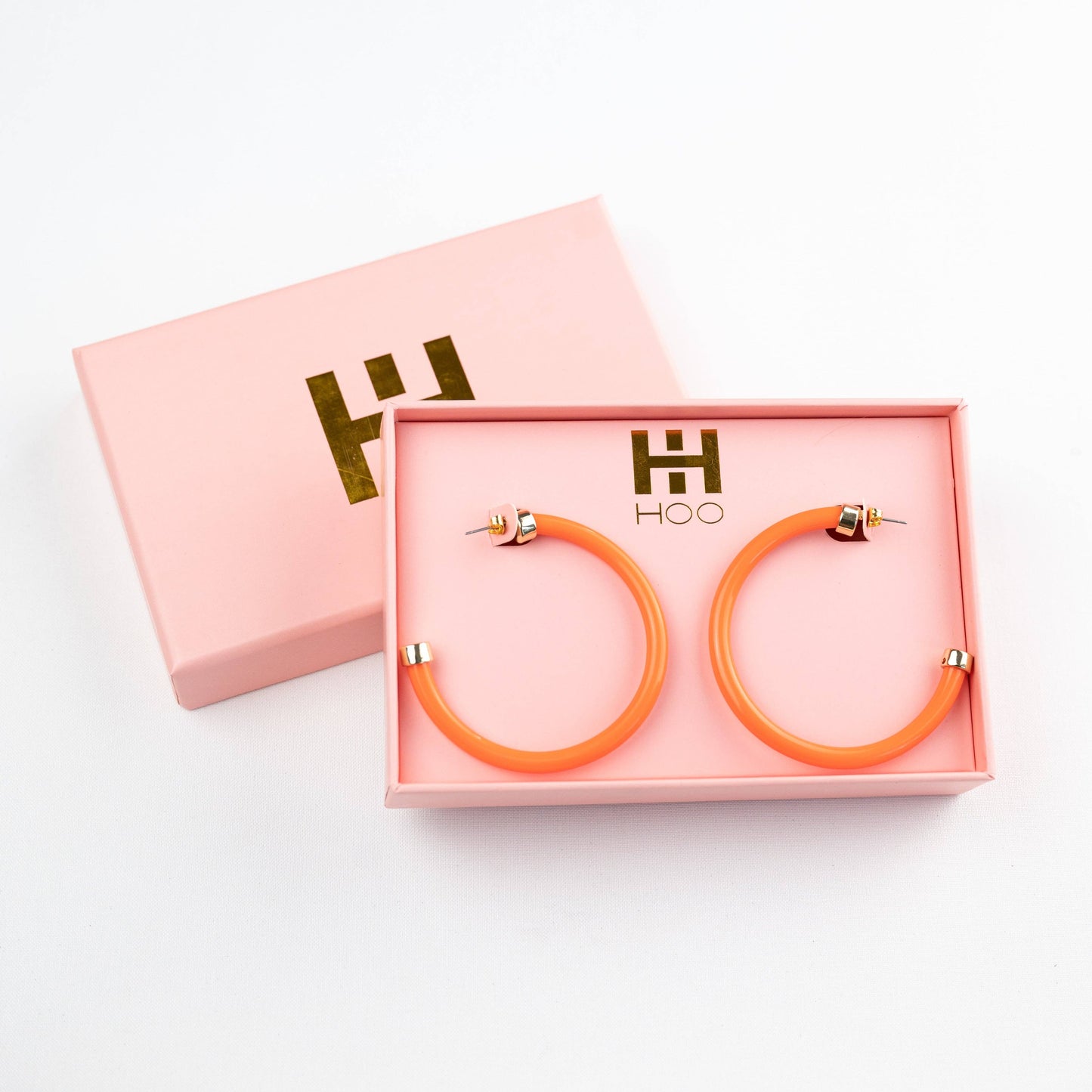 Orange Hoo Hoops Earrings Hoo Hoops