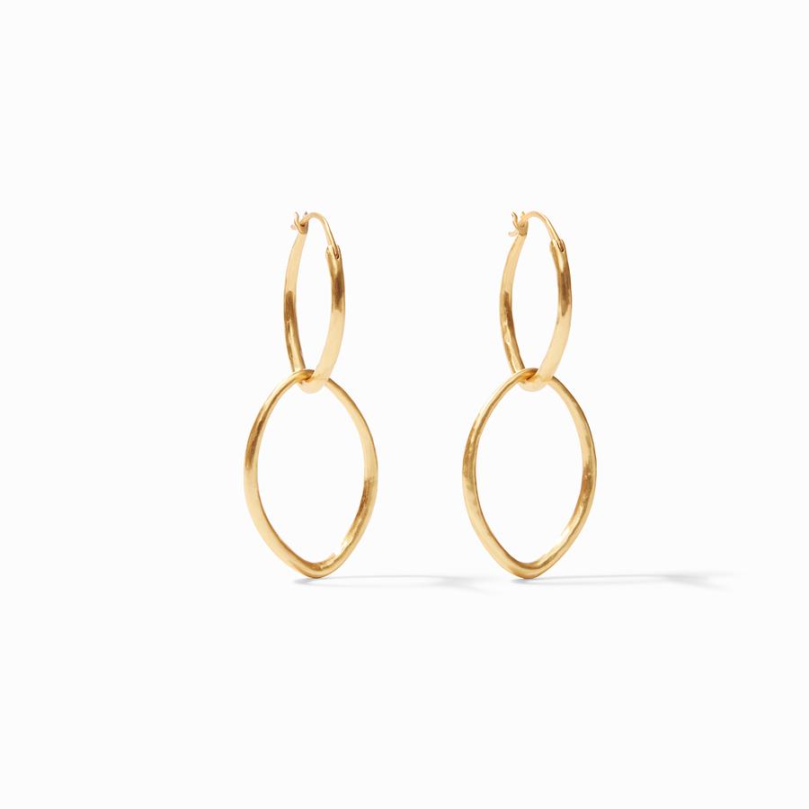 Fleur-de-Lis 2-in-1 Earring Gold Women's Jewelry Julie Vos