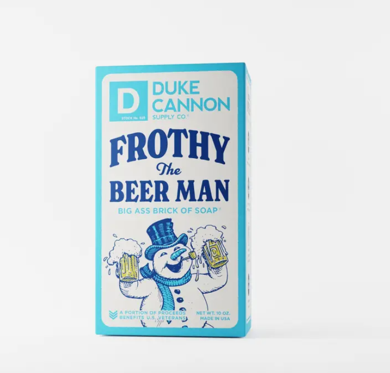 Frothy the Beer Man Bar Soap Gifts Duke Cannon
