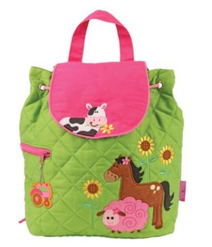 Small Quilted Backpack Kids Backpacks + Bags Stephen Joseph Girl Farm  