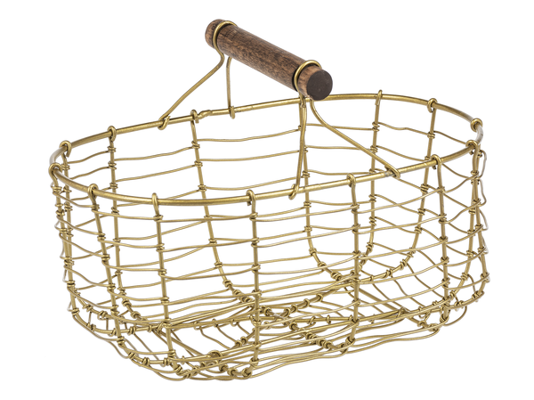 Gold Mini Basket Home Decor Midwest-CBK Oval