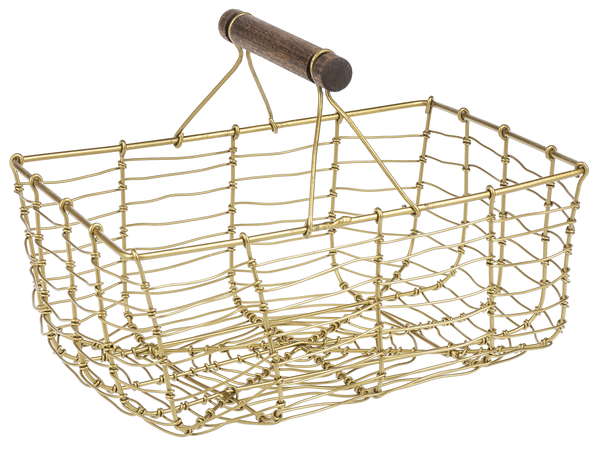 Gold Mini Basket Home Decor Midwest-CBK Rectangle