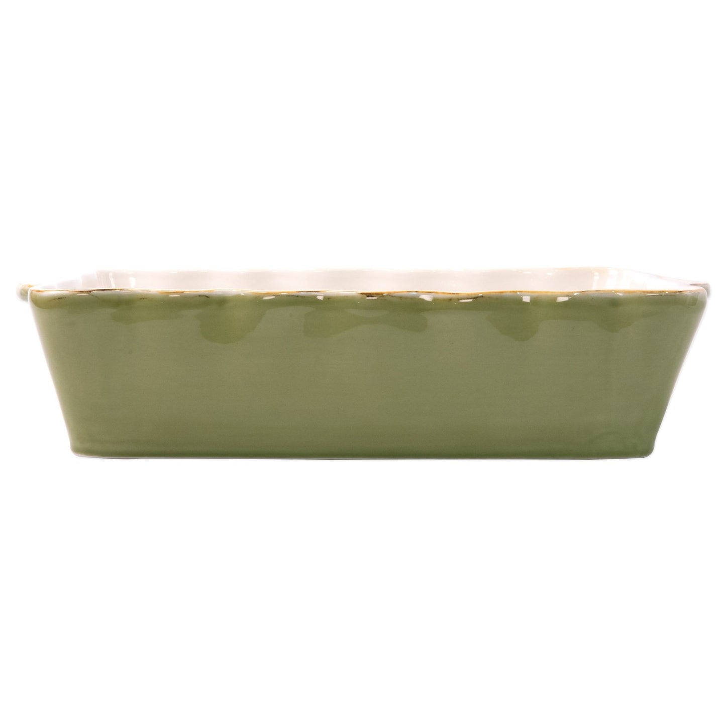 Italian Bakers Green Large Rectangular Baker Home Decor Vietri
