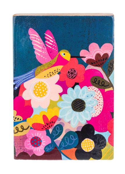 Hummingbird Whimsy Art Block Gifts Midwest-CBK