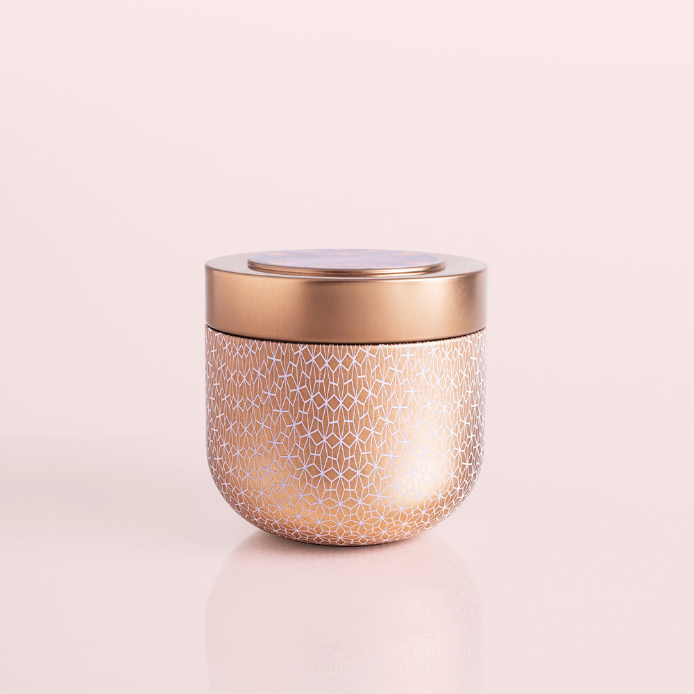 Pink Grapefruit Gilded Muse Rose Gold Tin Gifts Capri Blue