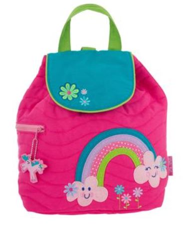 Small Quilted Backpack Kids Backpacks + Bags Stephen Joseph Rainbow  