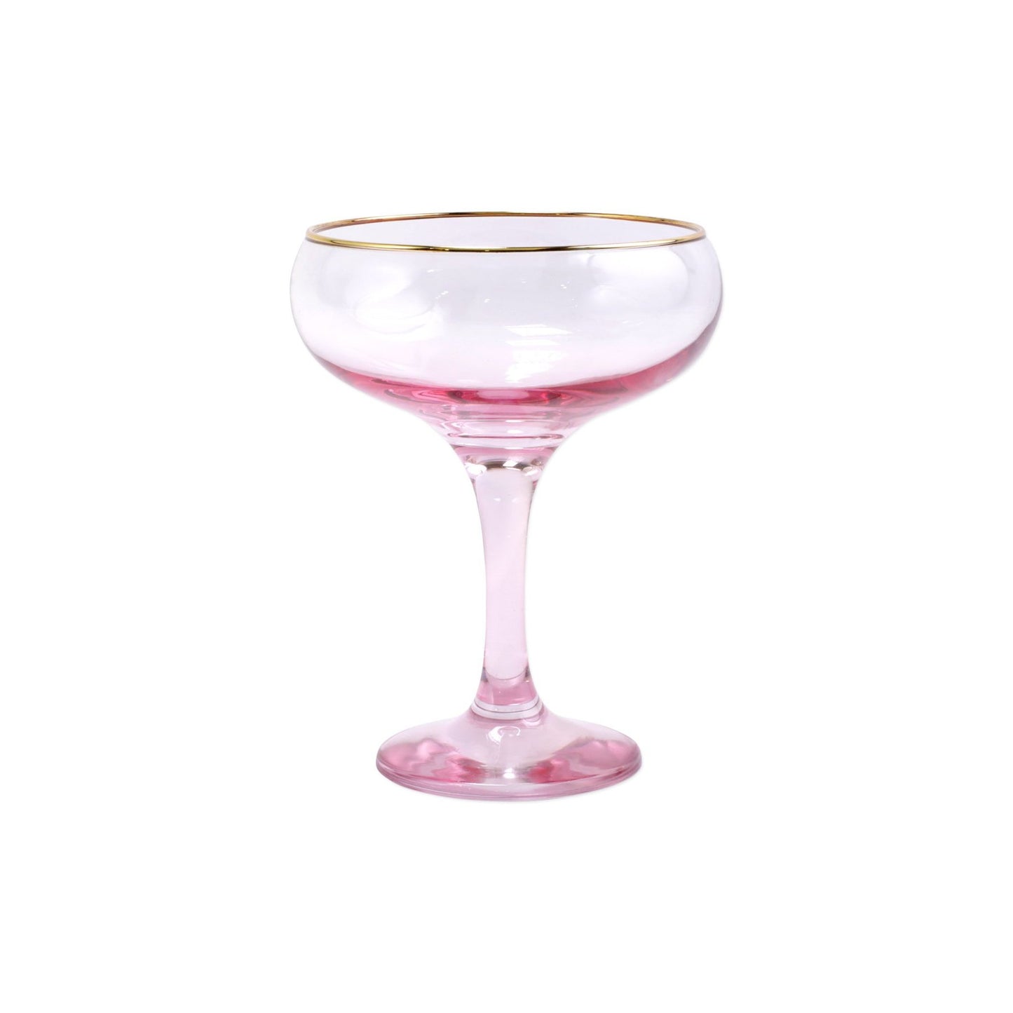Rainbow Pink Coupe Champagne Glass Home Decor Vietri