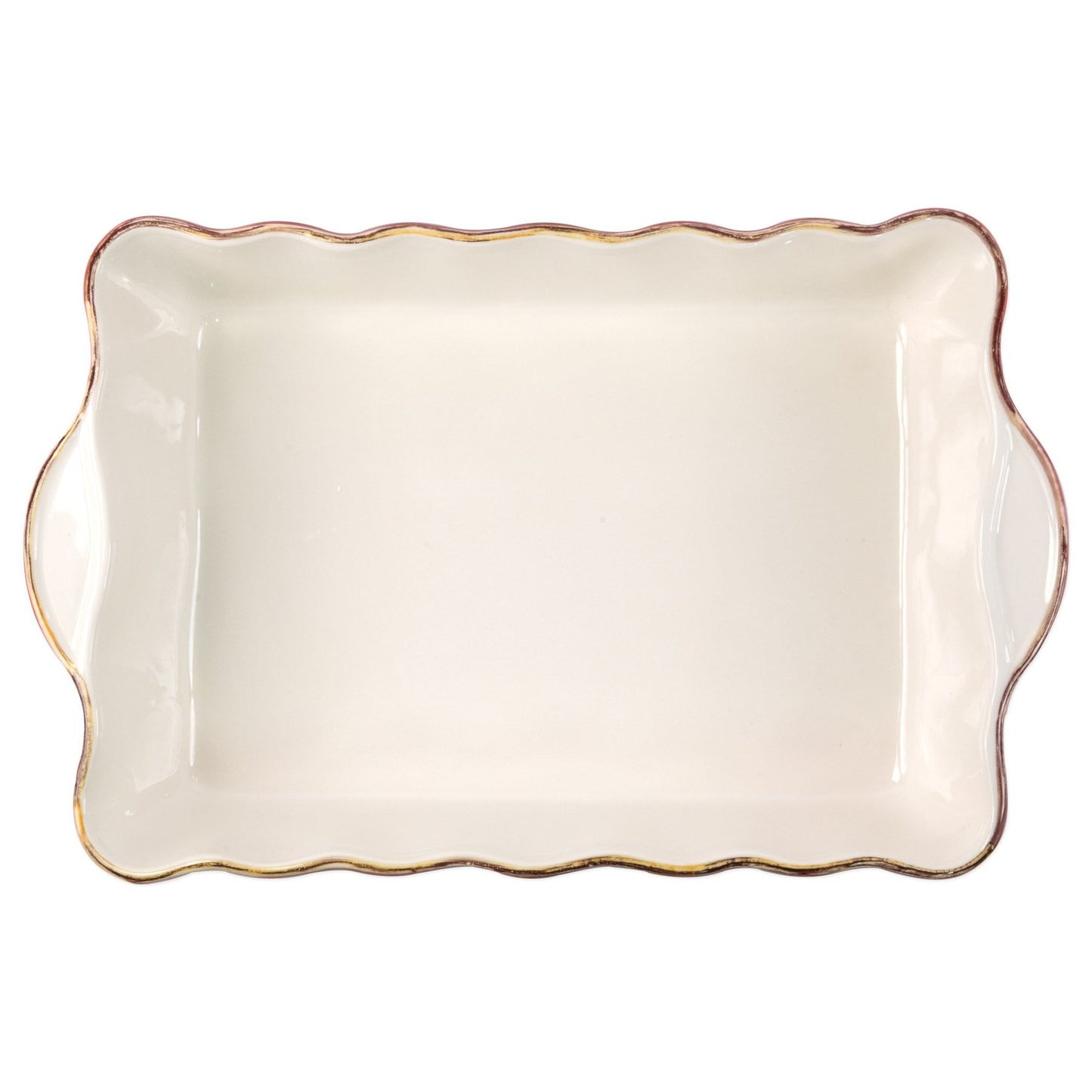 Italian Bakers Red Large Rectangular Baker Home Decor Vietri