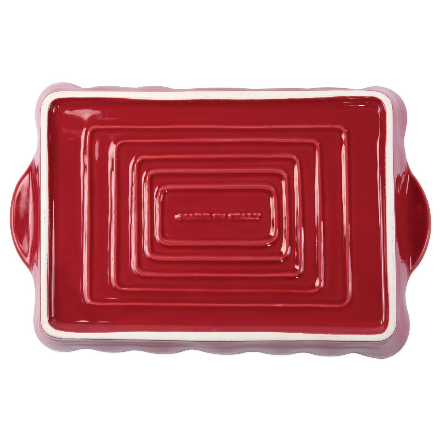 Italian Bakers Red Large Rectangular Baker Home Decor Vietri