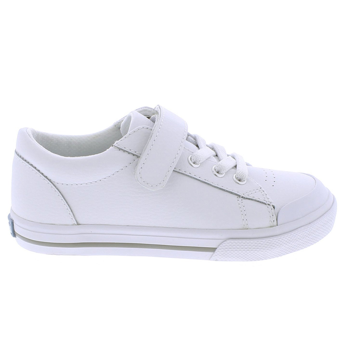 Reese - White Leather - Sugar Babies Children's Boutique/Meg's Shoppe