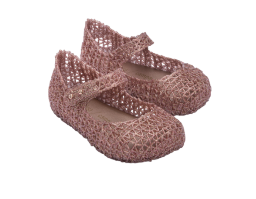 Mini Campana Zig Zag - Rose Glitter Shoes Mini Melissa