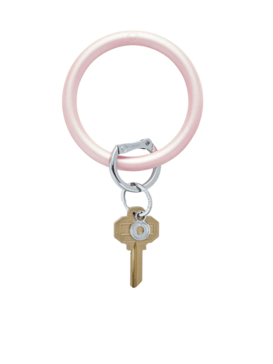 Silicone O-Ring - Rose Pearlized Key Rings O-Venture