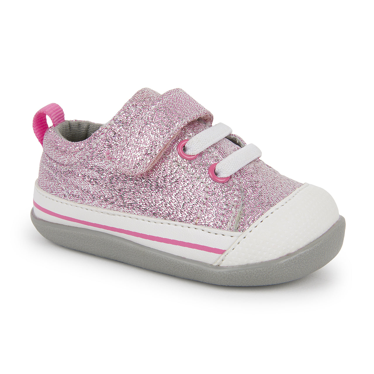 Stevie (Infant) - Pink Glitter Shoes See Kai Run