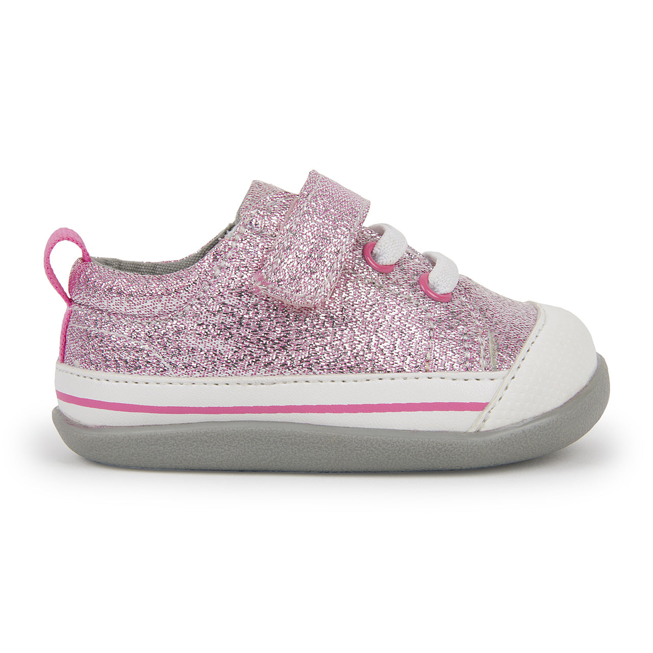 Stevie (Infant) - Pink Glitter Shoes See Kai Run