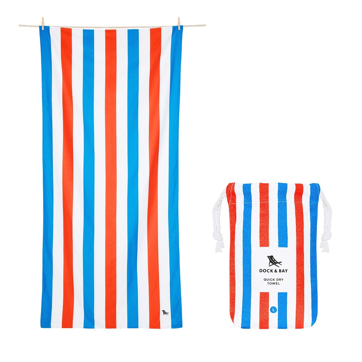 Summer Large Towel - Poolside Parties Gifts Dock & Bay