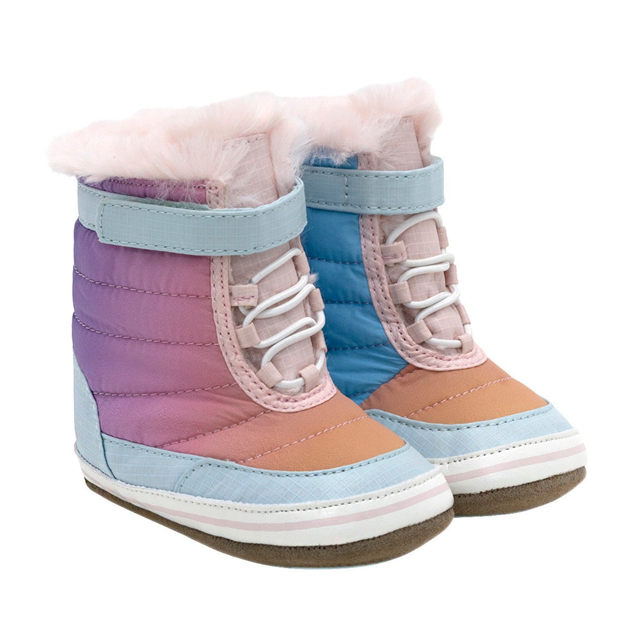 Sun Valley Boots - Rainbow Gradient Girls Shoes Robeez