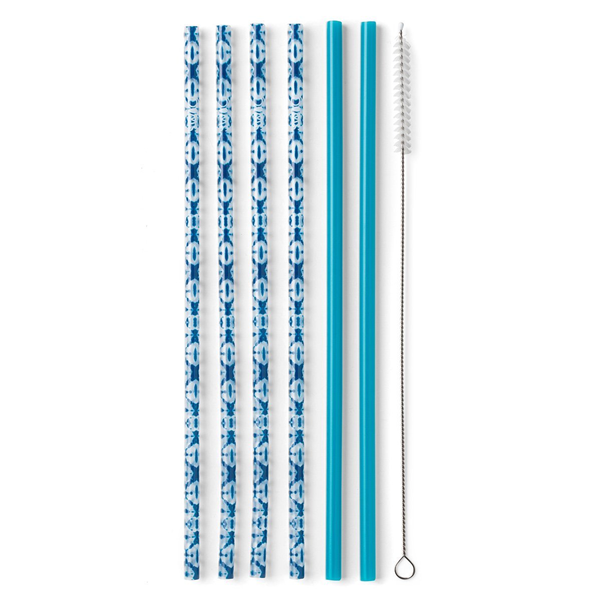 Indigo Isle & Blue Reusable Straw Set (Tall) Gifts Swig