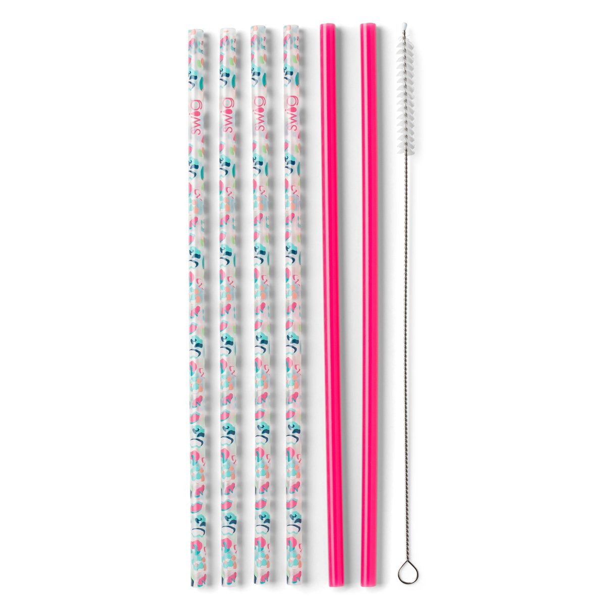 Party Animal & Hot Pink Reusable Straw Set (Tall) Gifts Swig