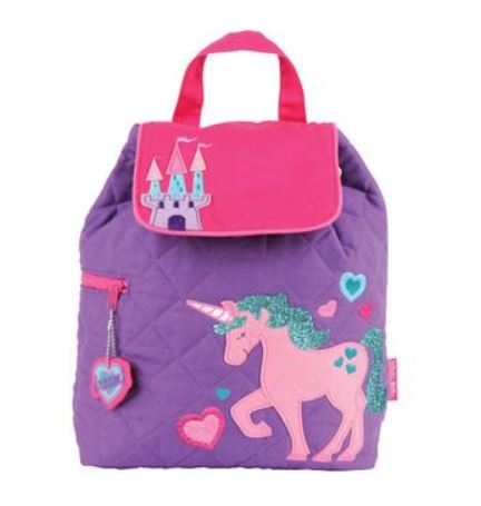 Small Quilted Backpack Kids Backpacks + Bags Stephen Joseph Unicorn  