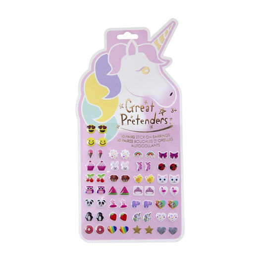 Unicorn Stick On Earrings Kids Jewelry Great Pretenders   