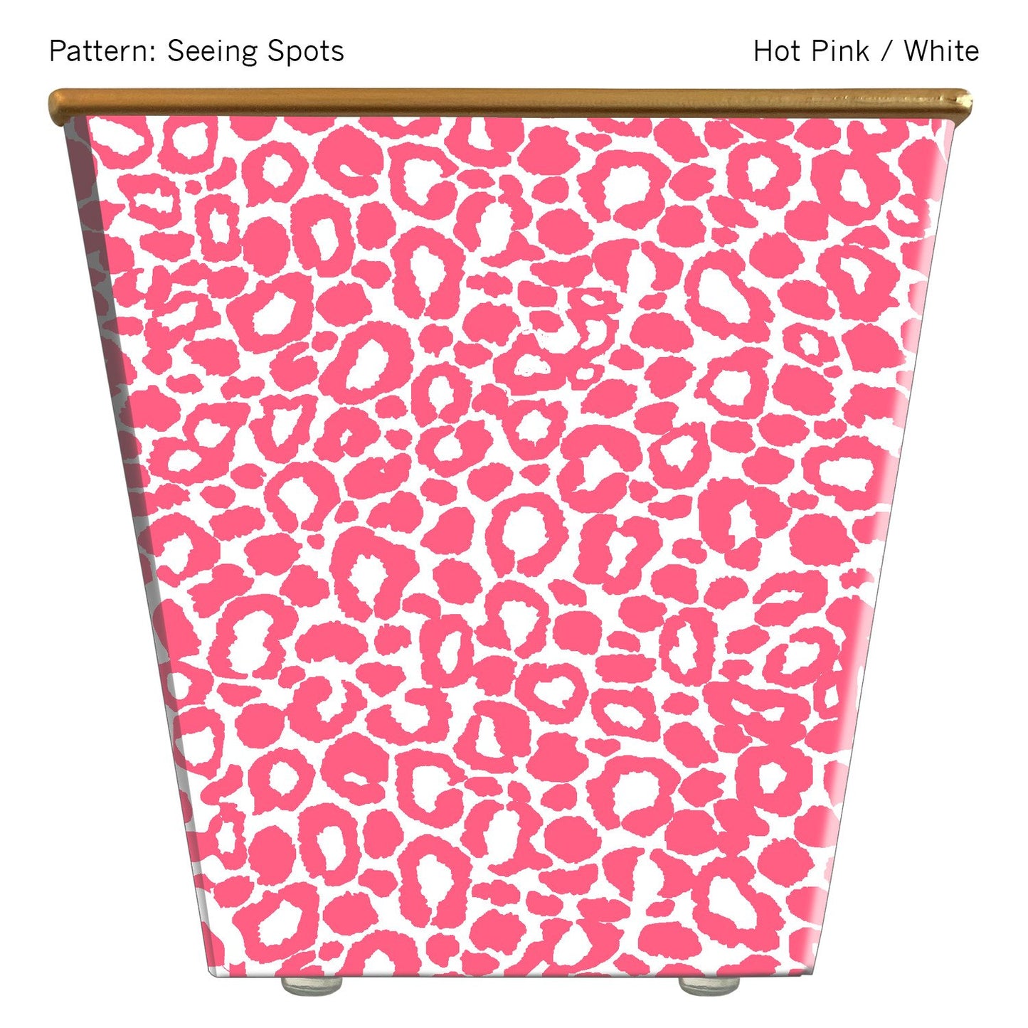 Seeing Spots Hot Pink & White Cachepot Candle Gifts Hedge Farm