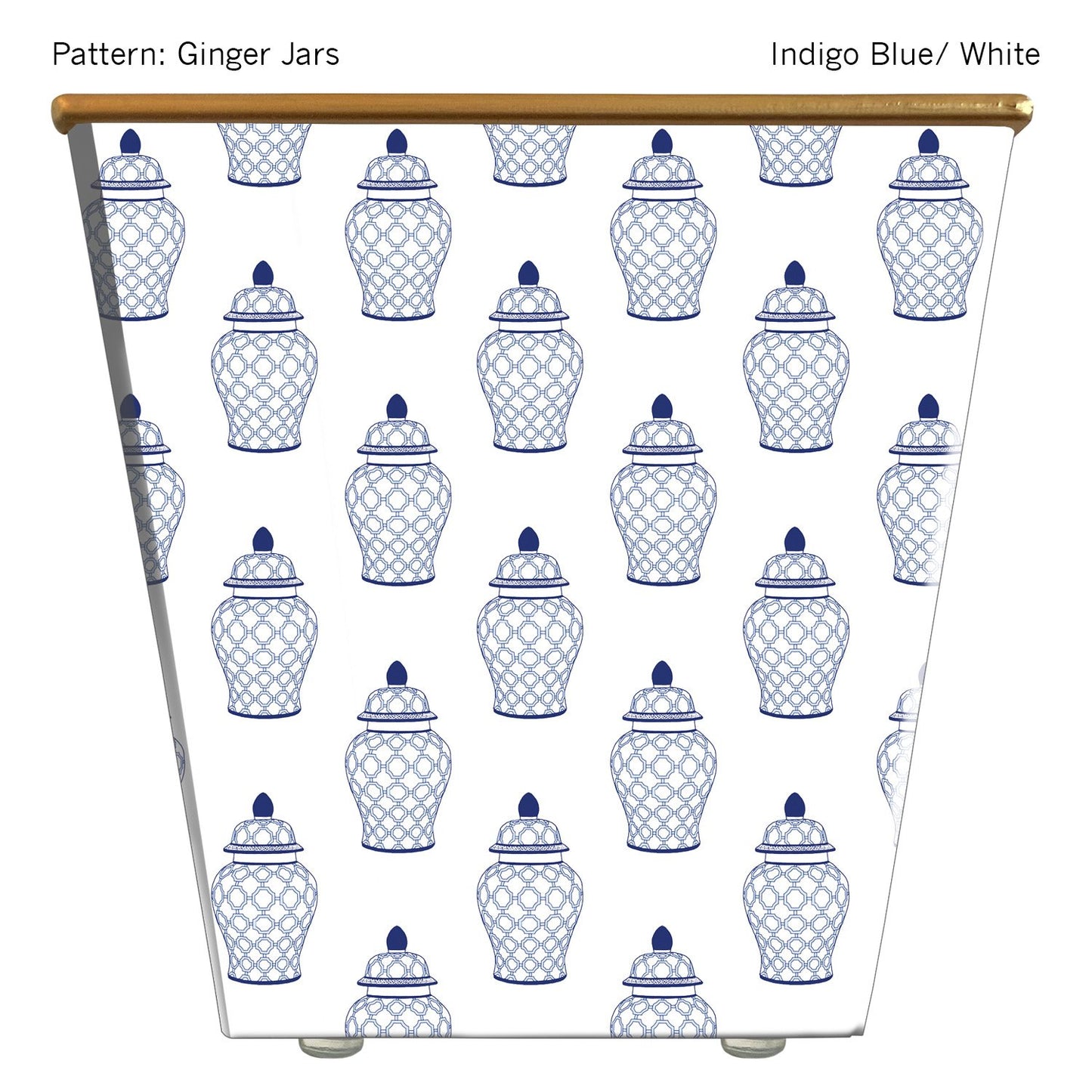 WH Hostess Indigo Blue Ginger Jars Cachepot Candle Gifts Hedge Farm
