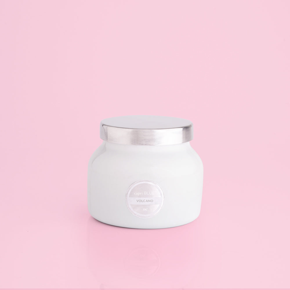 Volcano White Petite Signature Jar Candle Gifts Capri Blue