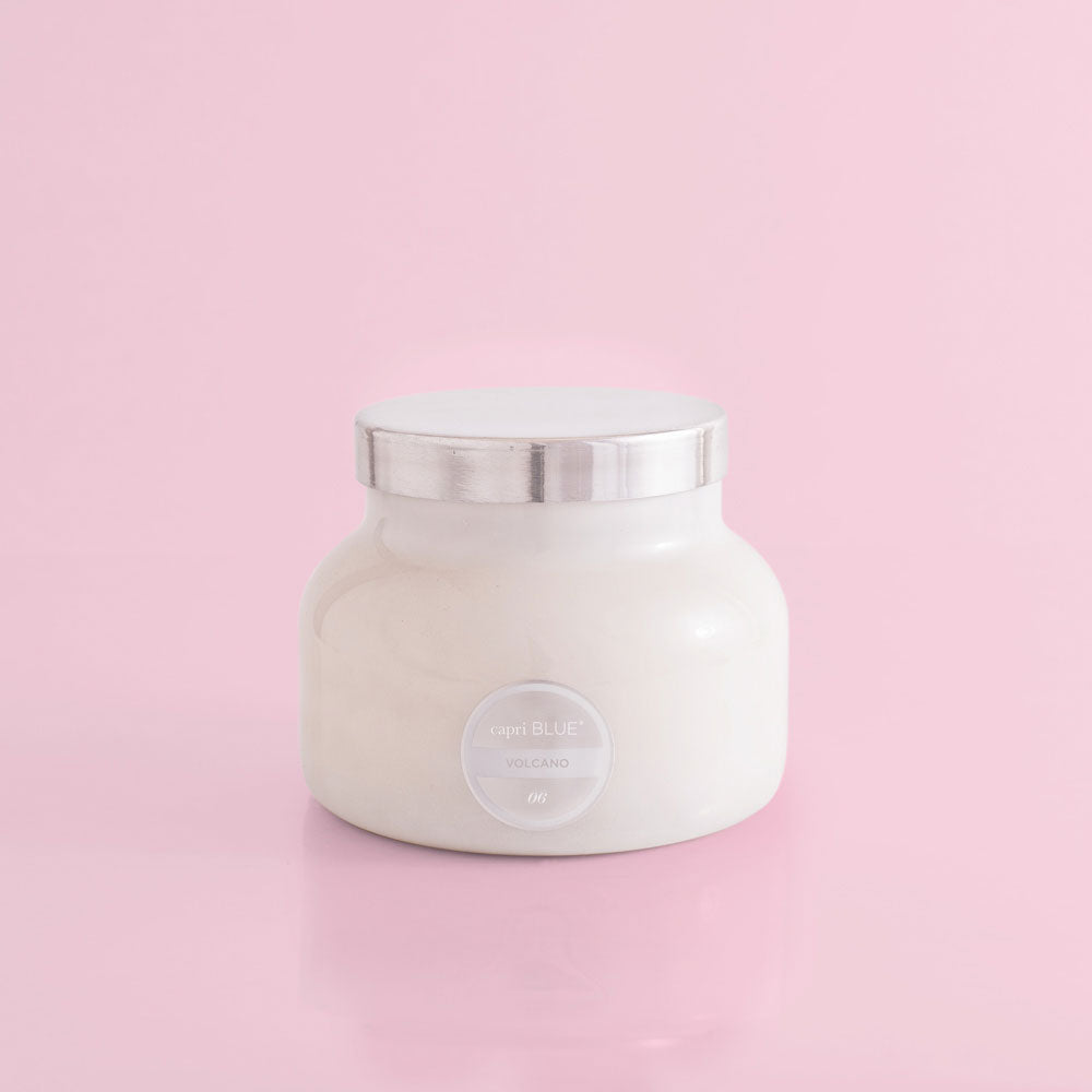 Volcano White Signature Jar Candle Gifts Capri Blue