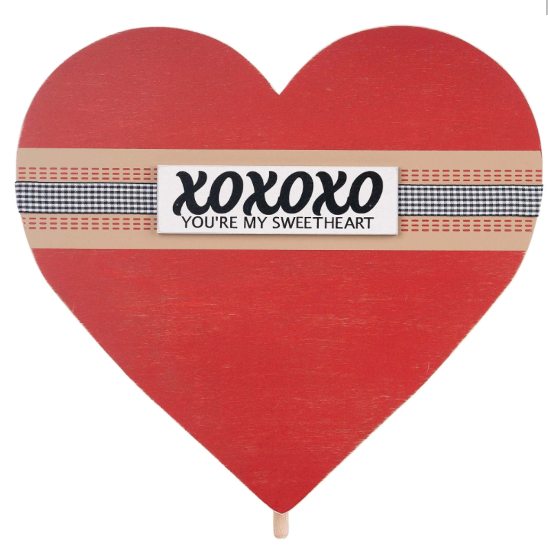 XOXO Heart Topper Home Decor Glory Haus