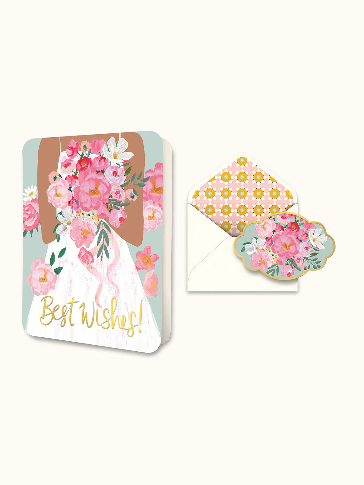 Best Wishes Bride Deluxe Greeting Card Paper Goods Studio Oh!