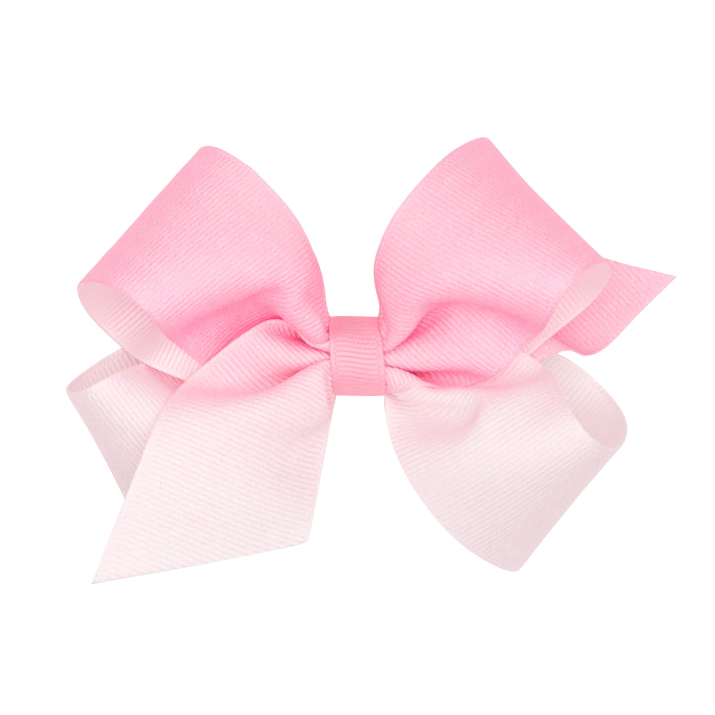 Medium Grosgrain Ombre Colorblock Bow - Pearl Pink Kids Hair Accessories Wee Ones