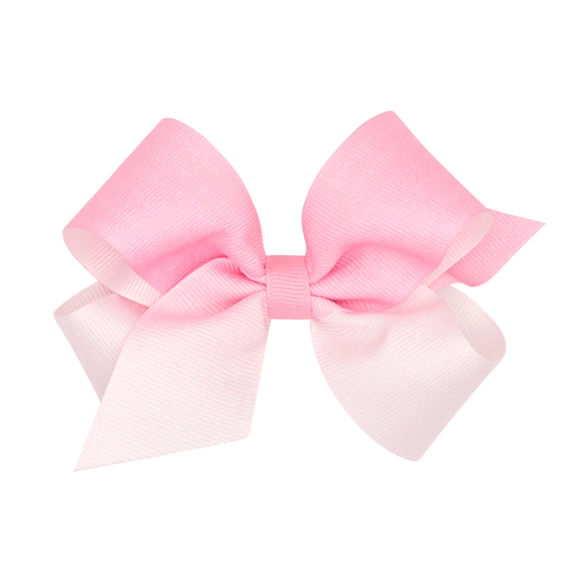 Medium Grosgrain Ombre Colorblock Bow - Pearl Pink Kids Hair Accessories Wee Ones