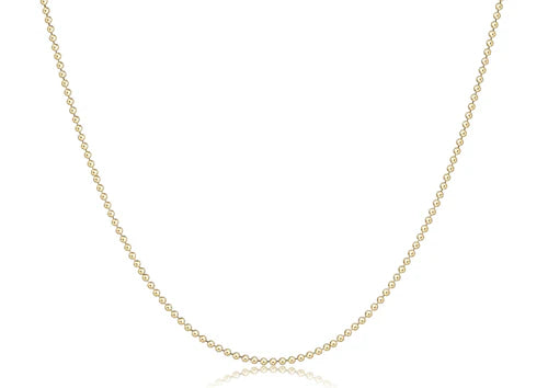 15" Choker Classic Beaded Chain - Gold Necklaces enewton