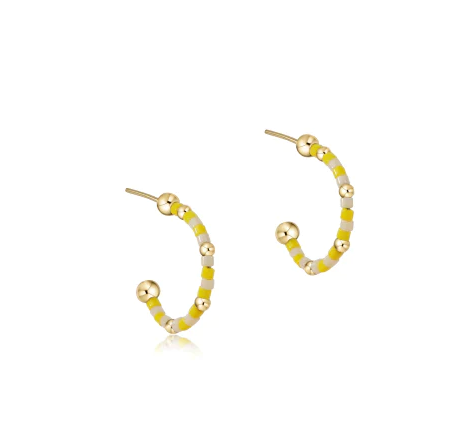 Hope Unwritten 1" Hoop - Sunny Side Up Earrings enewton   